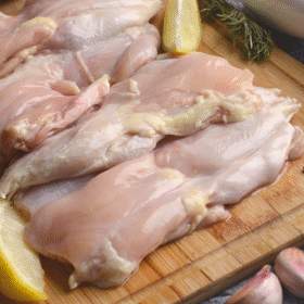 Churrasquito pollo corral. Sin piel sin Hueso