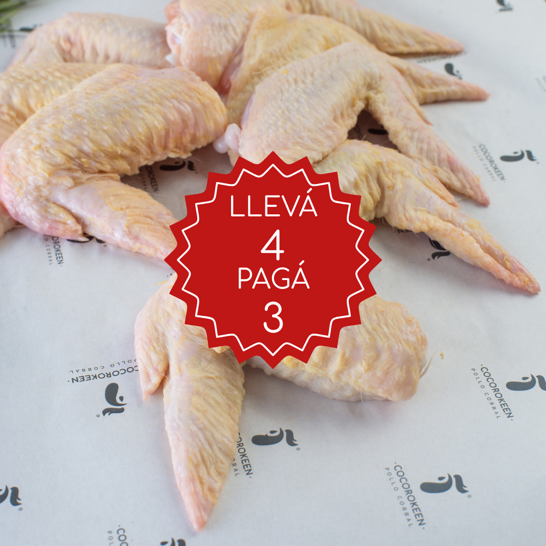 ALAS POLLO CORRAL LLEVA 4 PAGA 3