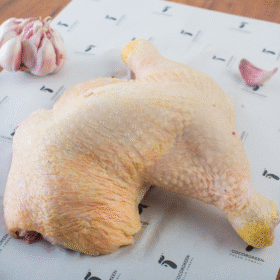 Pata y muslo de pollo Corral con piel y hueso - 1,100kg a 1,300kg