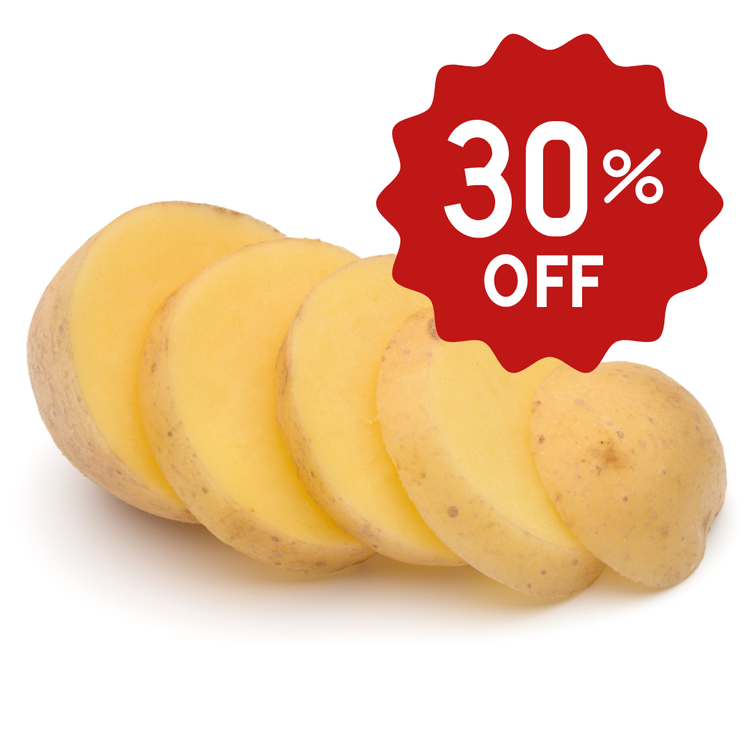 Papas listas para cocinar , cortadas y elaboradas para disfrutar con los mas pequeños de la familia